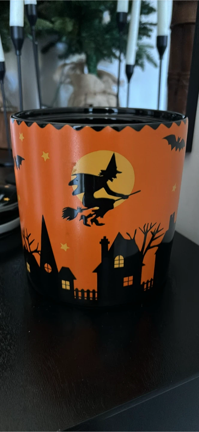 Halloween Ceramic Jar with Pumpkin Lid - photo 4