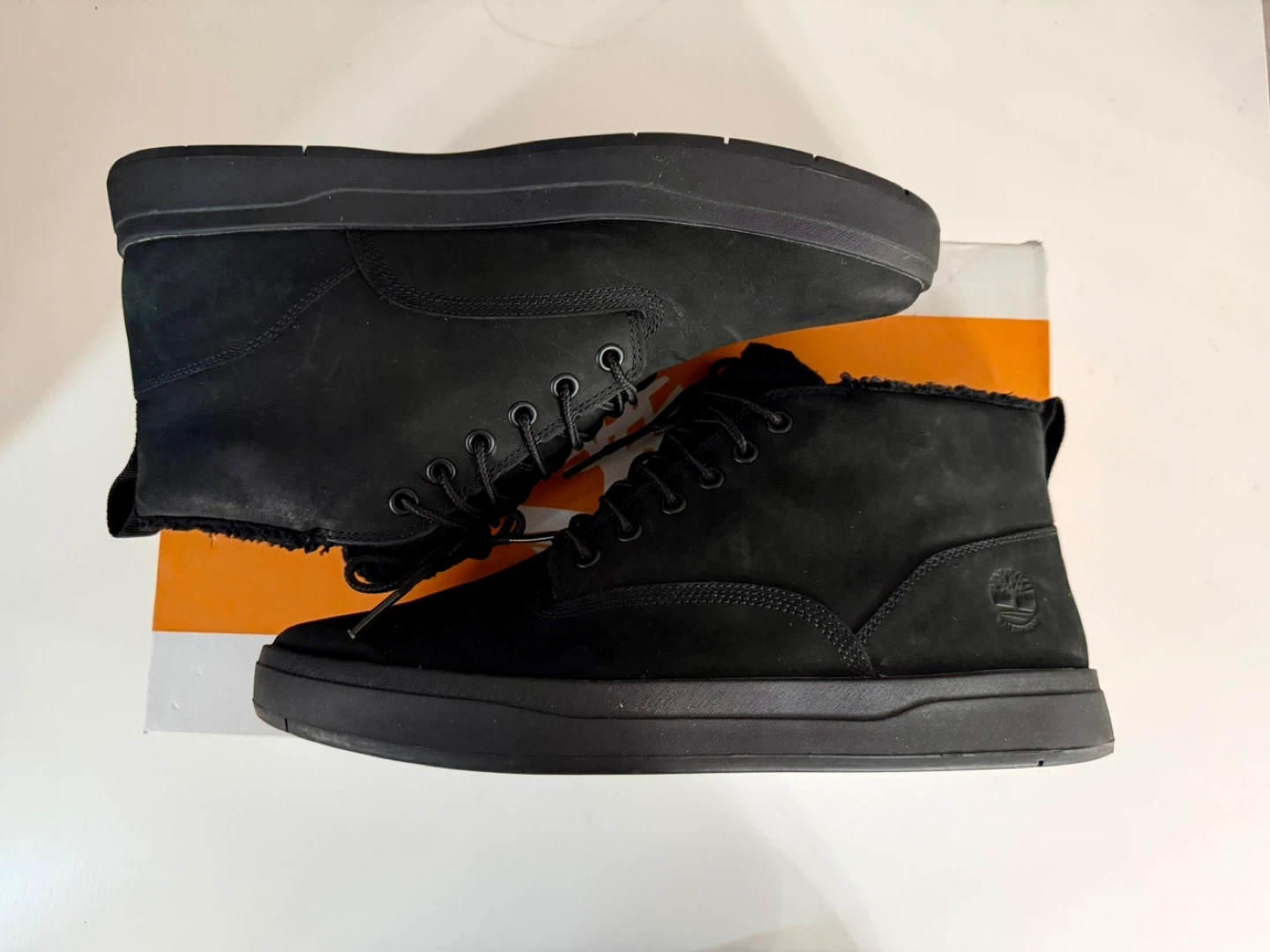 Timberland Davis Square Warm Lined Chukka Black Nubuck - Size 11