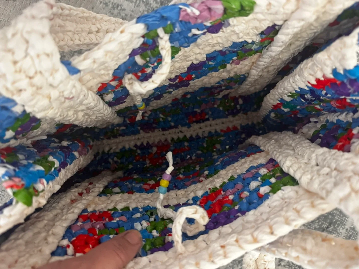 Handmade Woven Tote Bag image indicator(3)