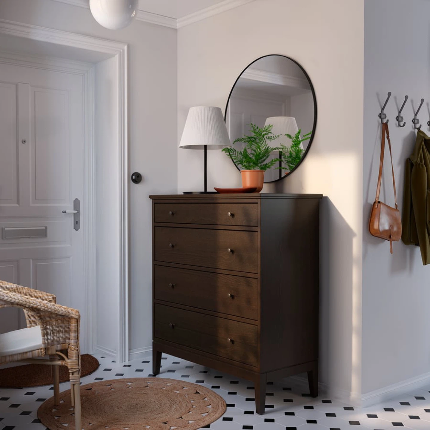 Brown Wood 4 Drawer Dresser -  IKEA IDANÄS - photo 2
