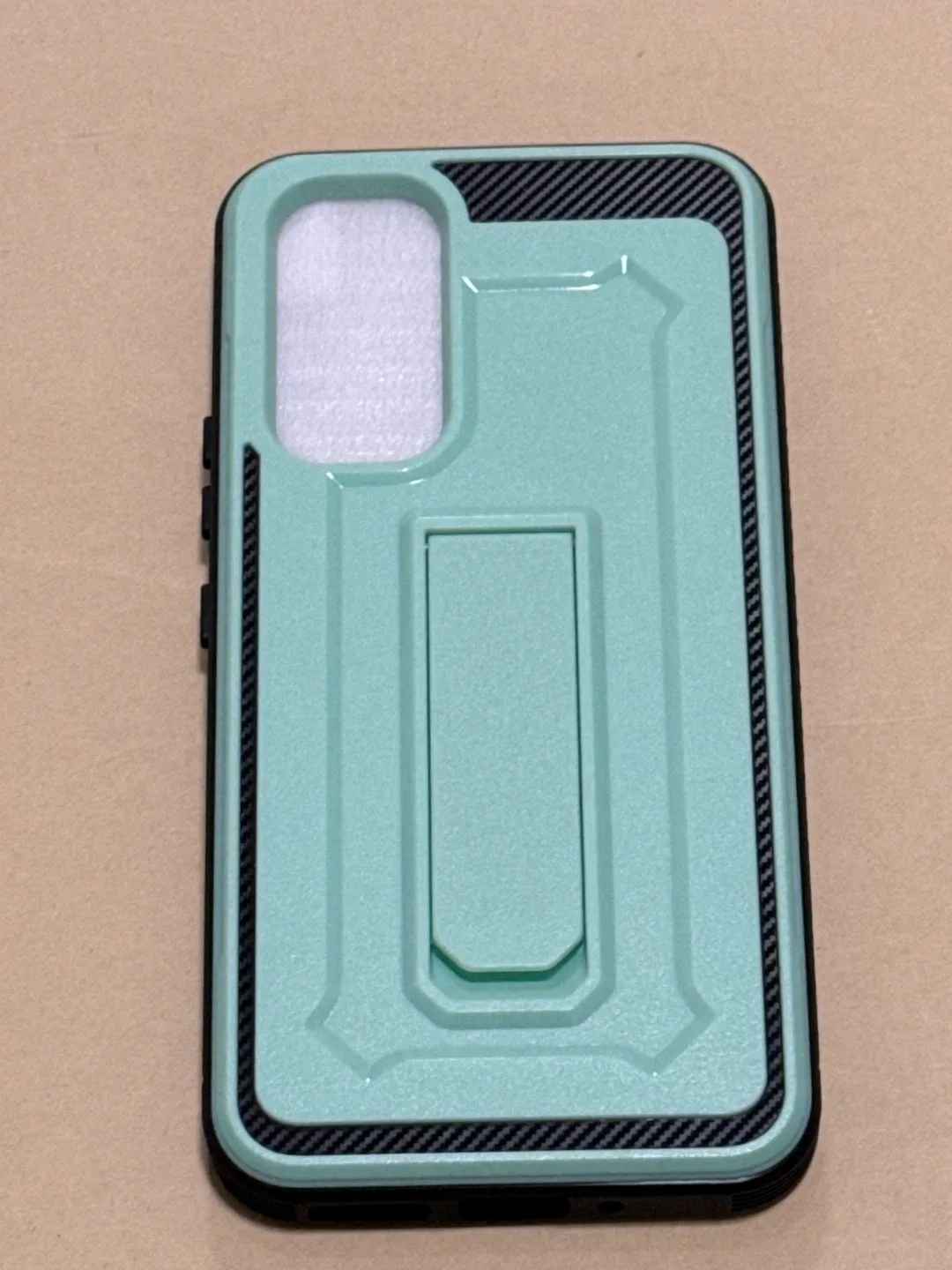 Samsung A54 Phone Case - Clear & Black/Green image indicator(2)