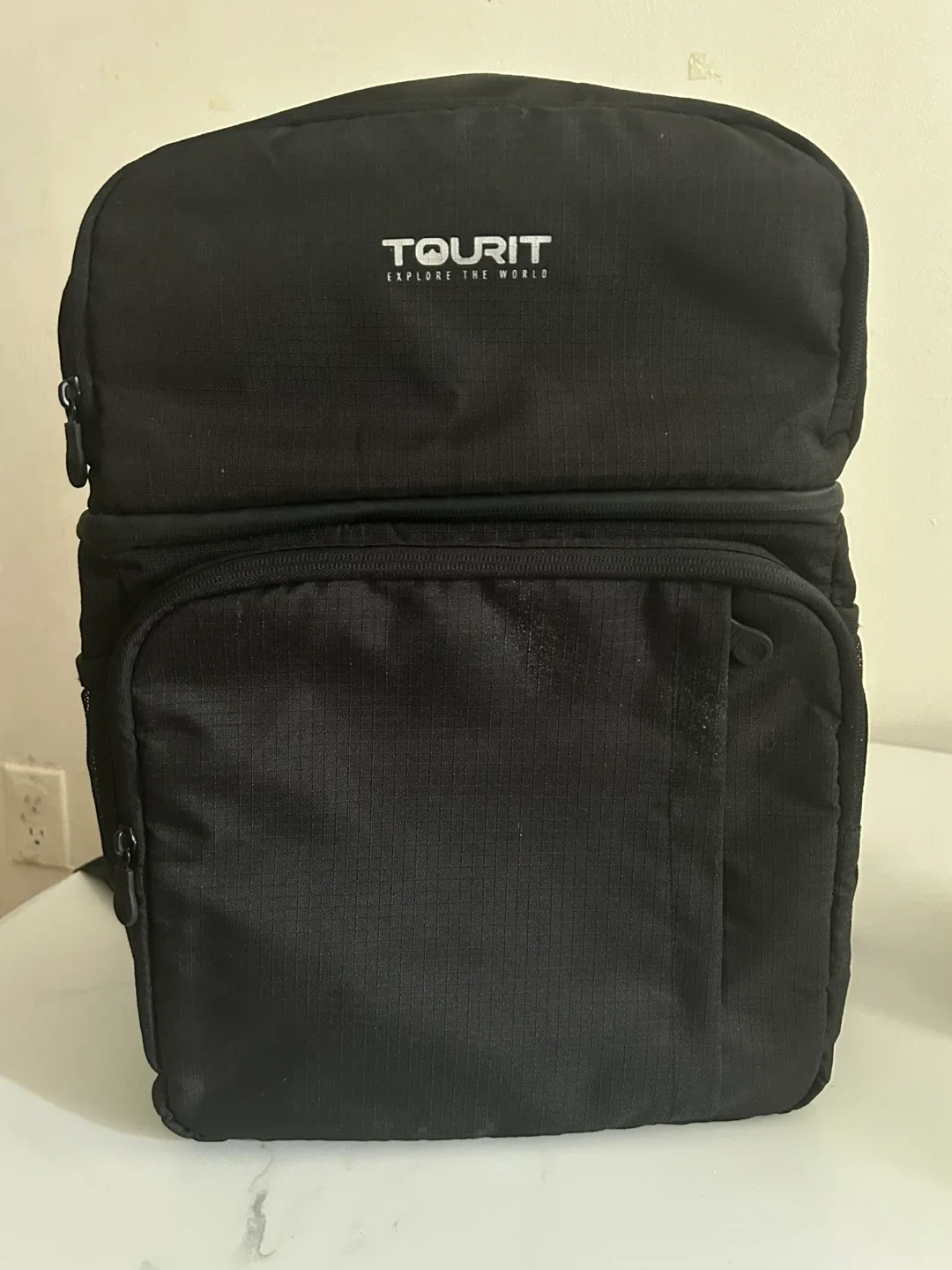 TOURIT Black Cooler Backpack
