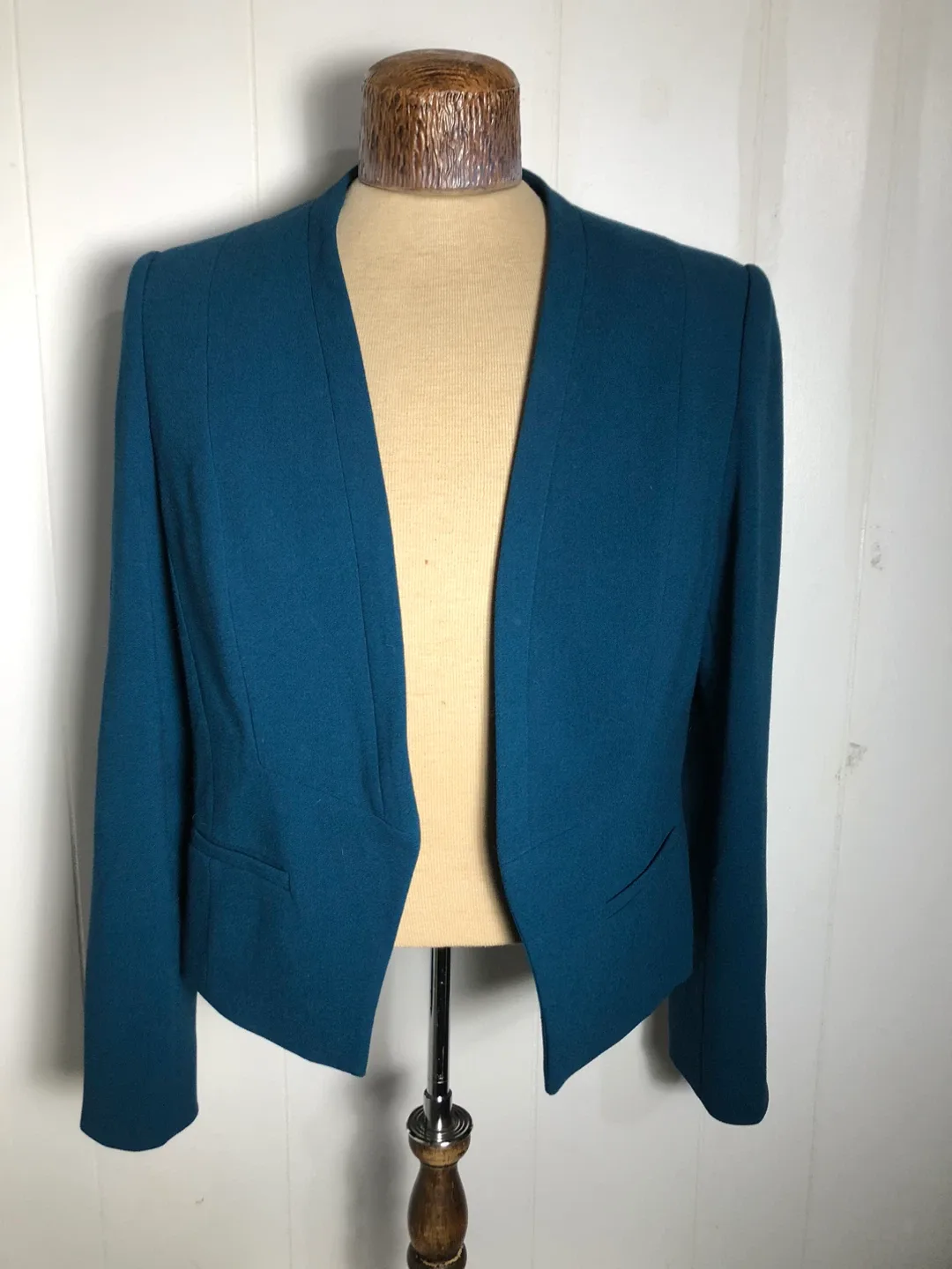 Women’s Teal Suit. Dress and Blazer. Size 14. Jacques Vert. image indicator(2)