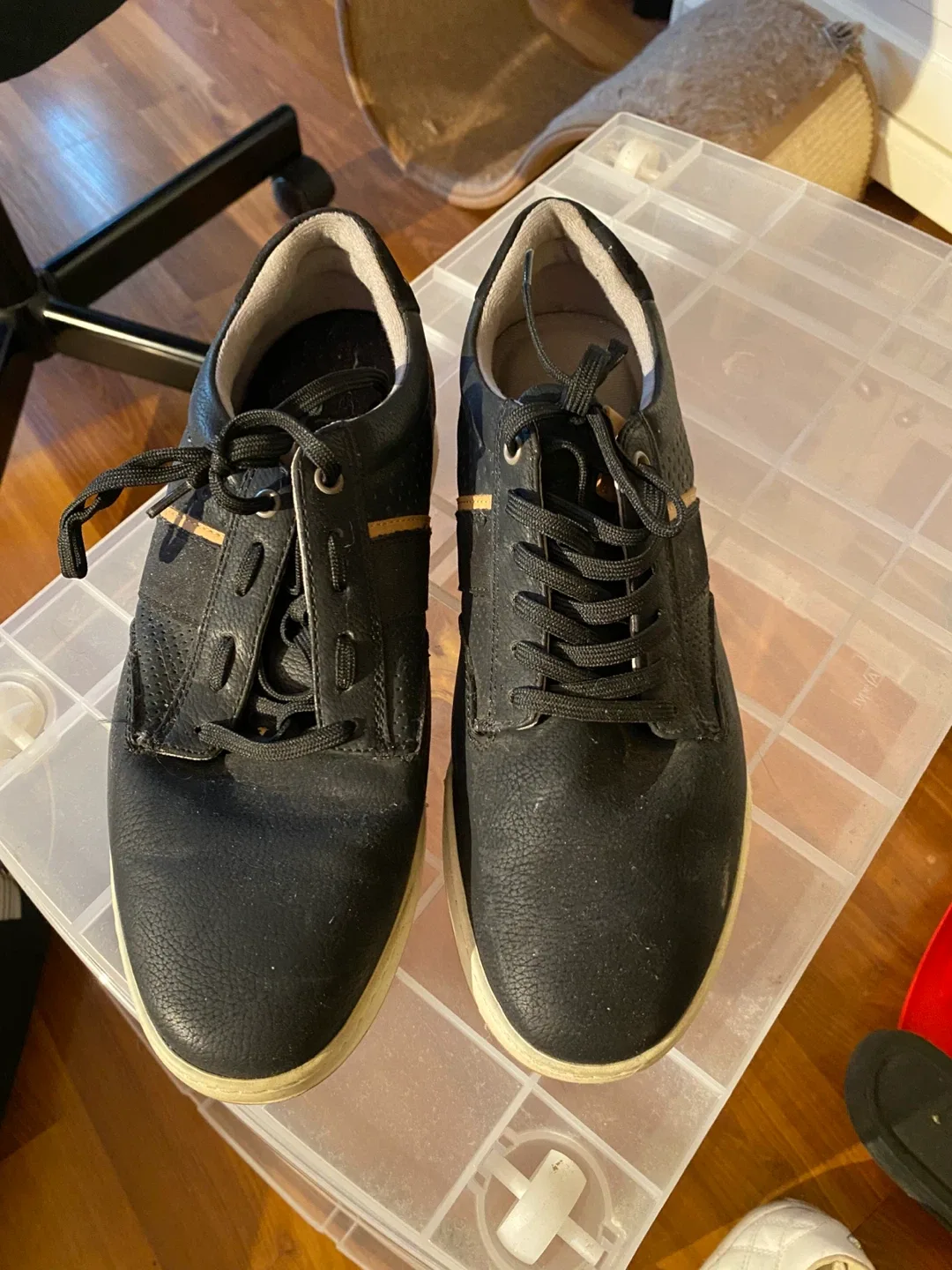 Aldo Black Leather Shoes - Size 9