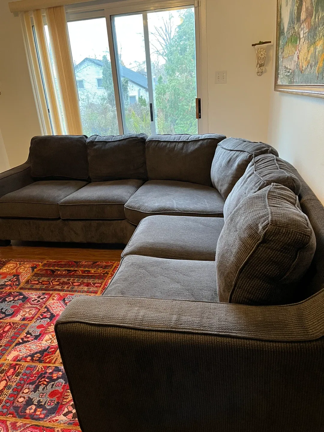 Comfortable Grey Sectional Sofa image indicator(3)