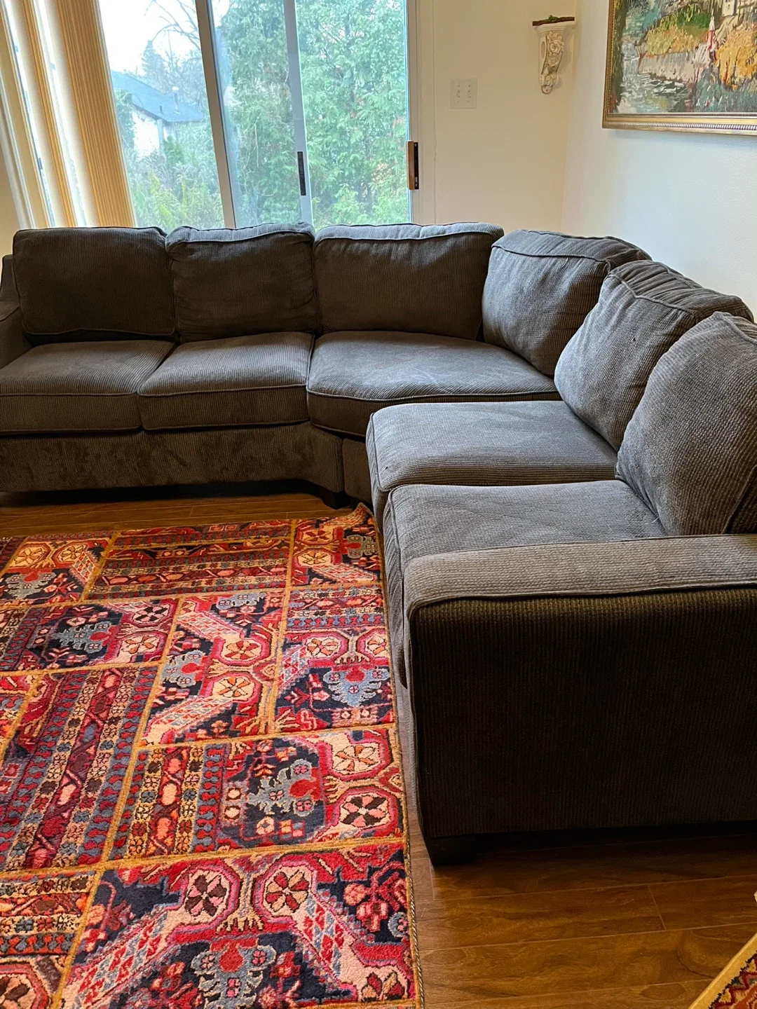 Comfortable Grey Sectional Sofa image indicator(4)