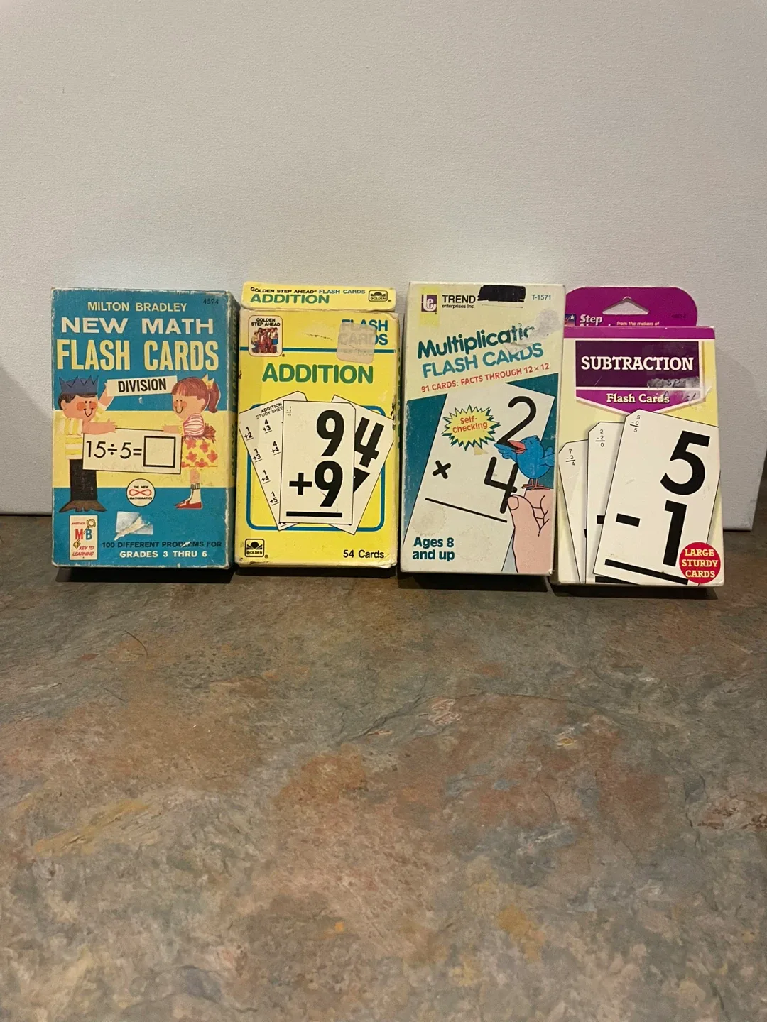 Educational Math Flash Cards (grade 3-6)