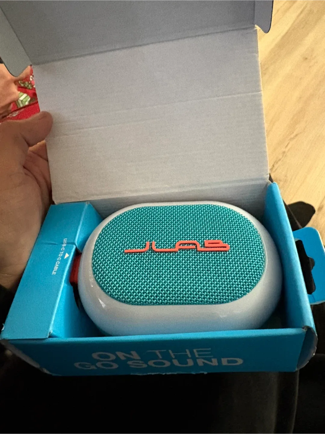 JLab Pop Party Portable Bluetooth Speaker - Cyan