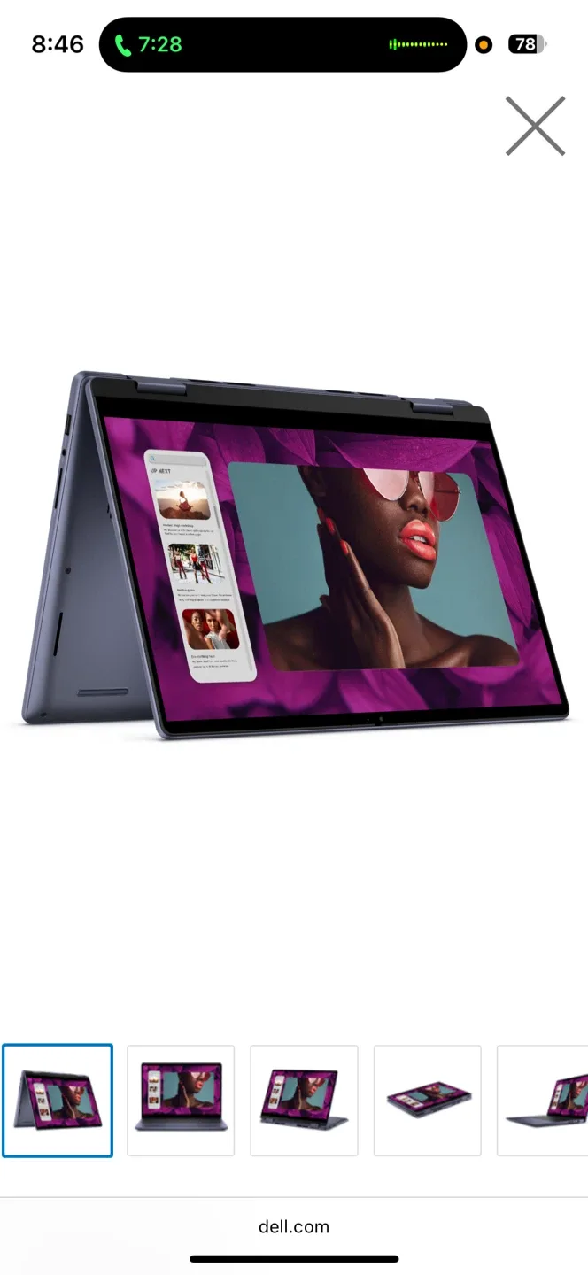 Factory Sealed Dell Inspiron 14 7440 2-in-1 Ice Blue image indicator(2)