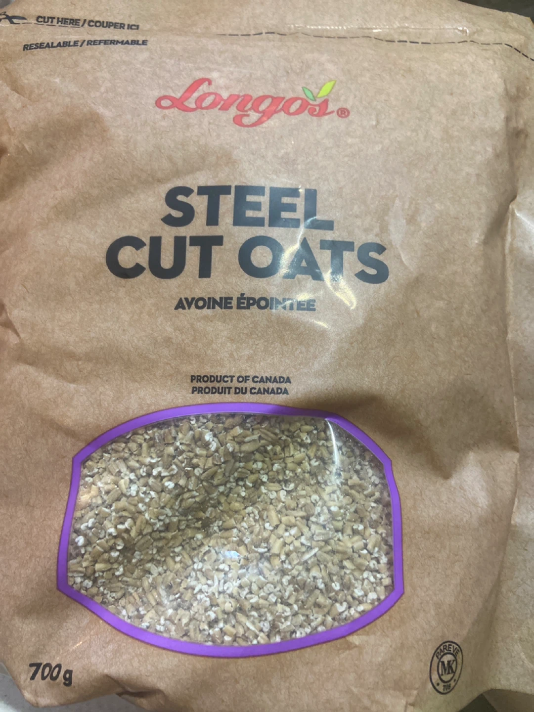 Longo's Steel Cut Oats - 700g