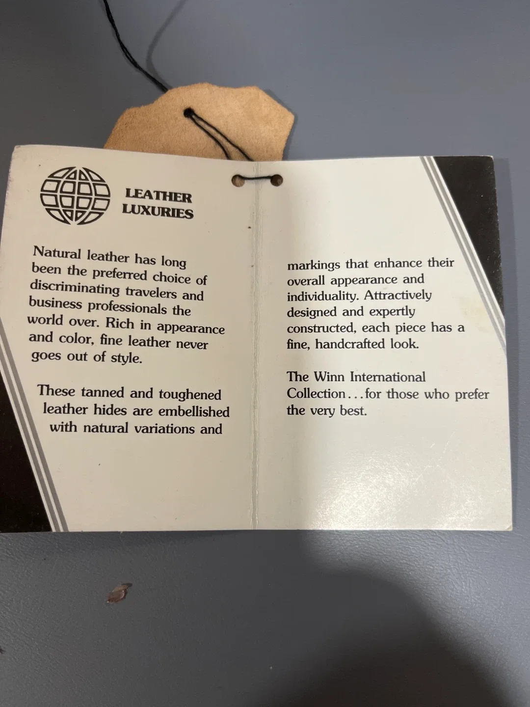 WINN International Genuine Leather Briefcase