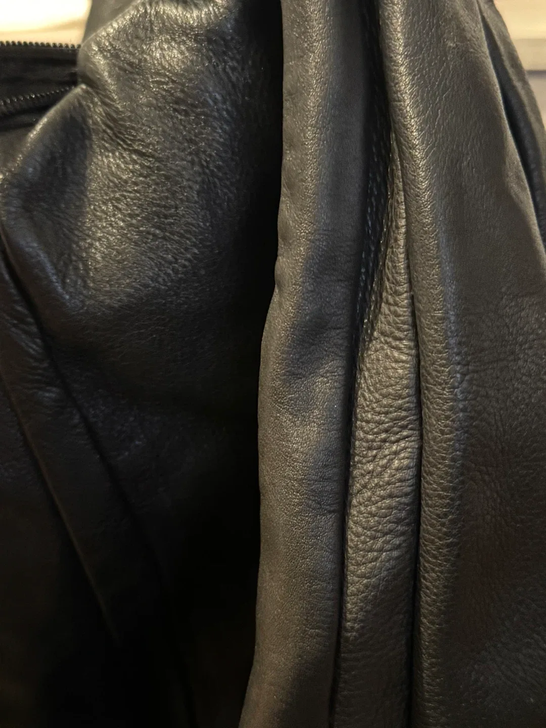 Black Leather Hobo Bag