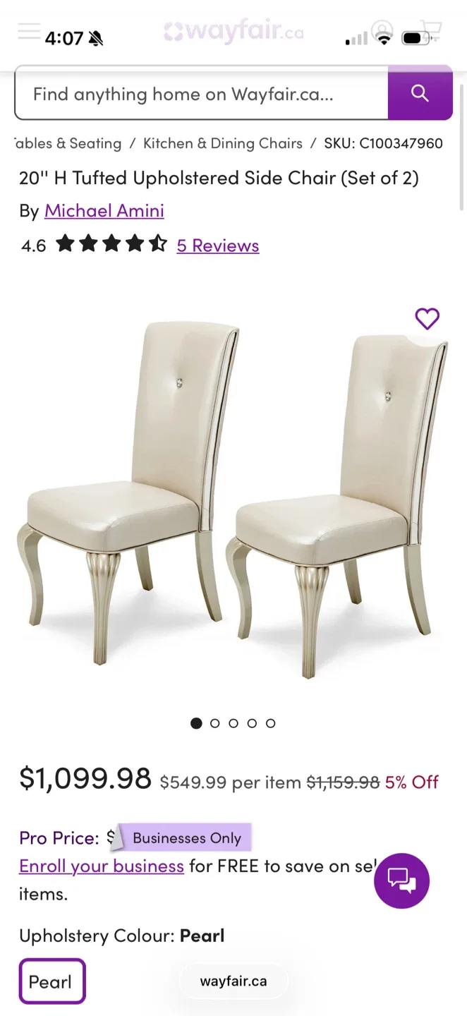 Michael Amini Hollywood Loft Extendable Dining Table image indicator(4)