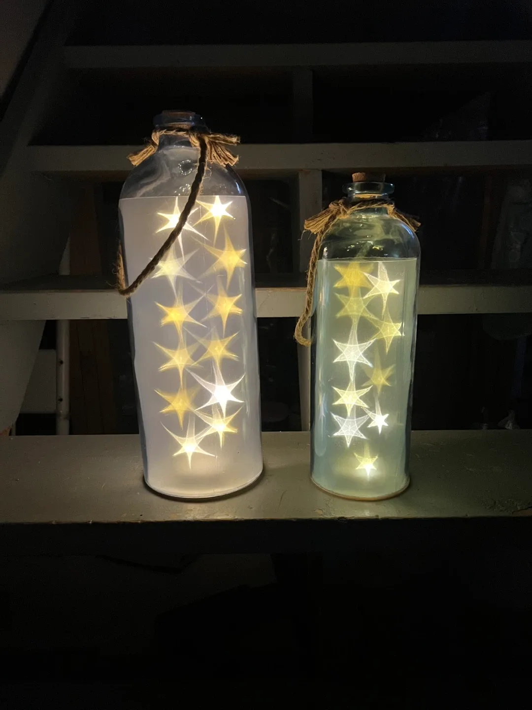 Decorative Glass Bottle Star String Lights