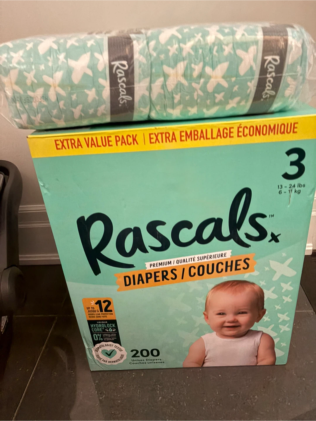 Rascals Diapers size 3 250ct