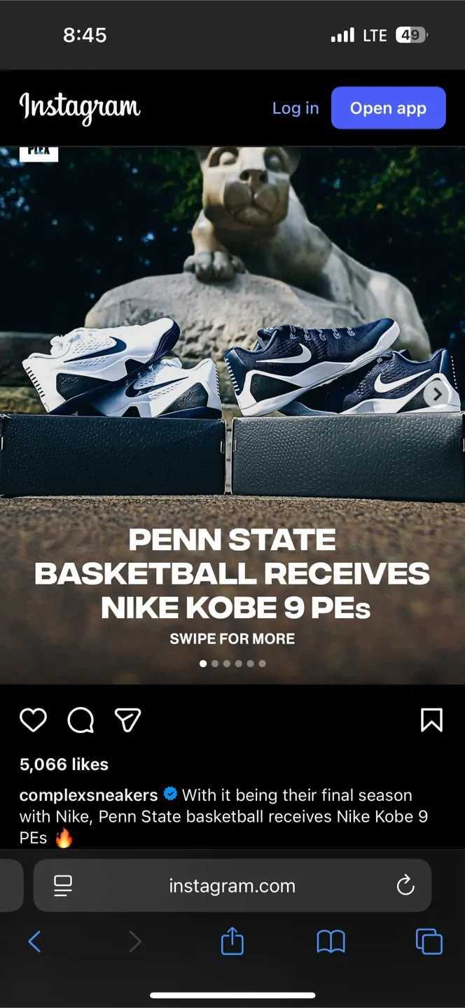 Nike Kobe IX Elite Low EM TB P White Navy Size 13 image indicator(3)