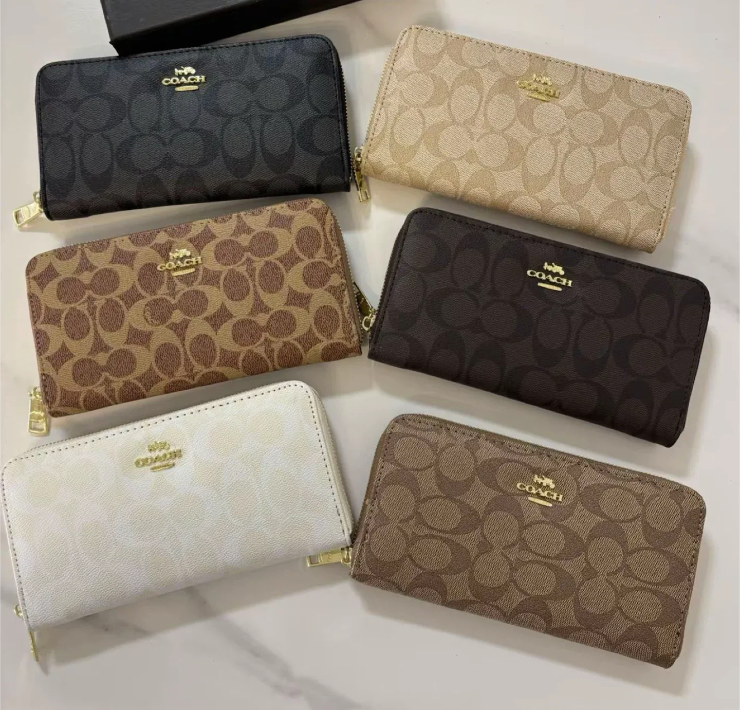 Coach Zip Around Wallet - Like New! thumbnail