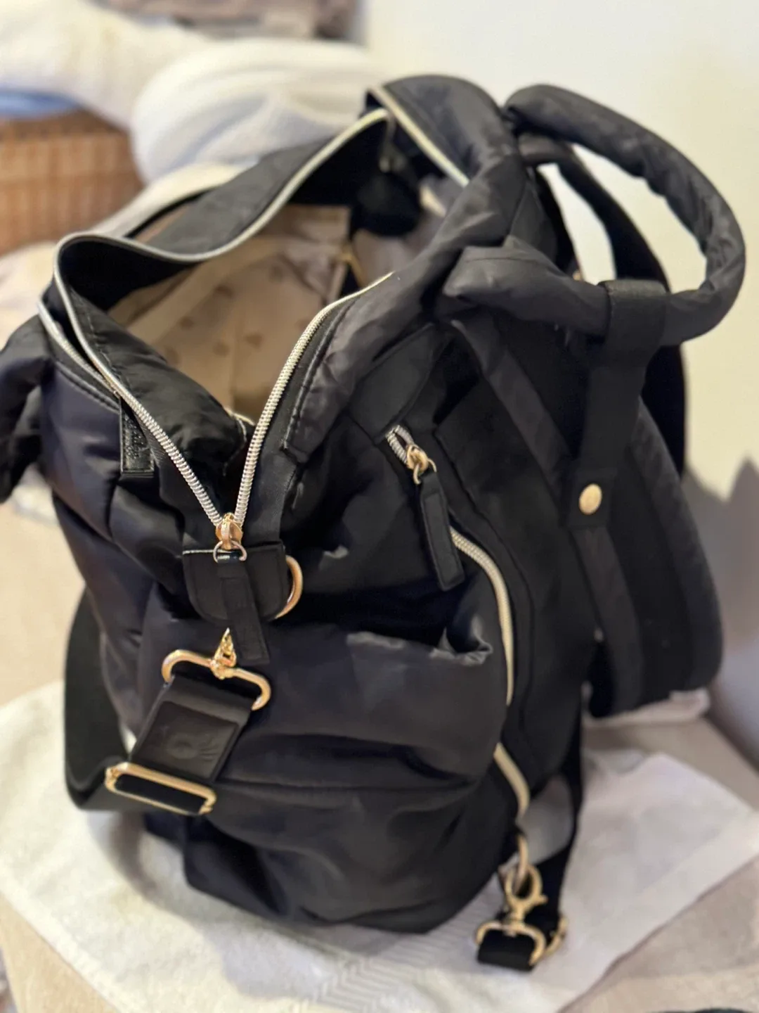 Itzy Ritzy Black Diaper Bag