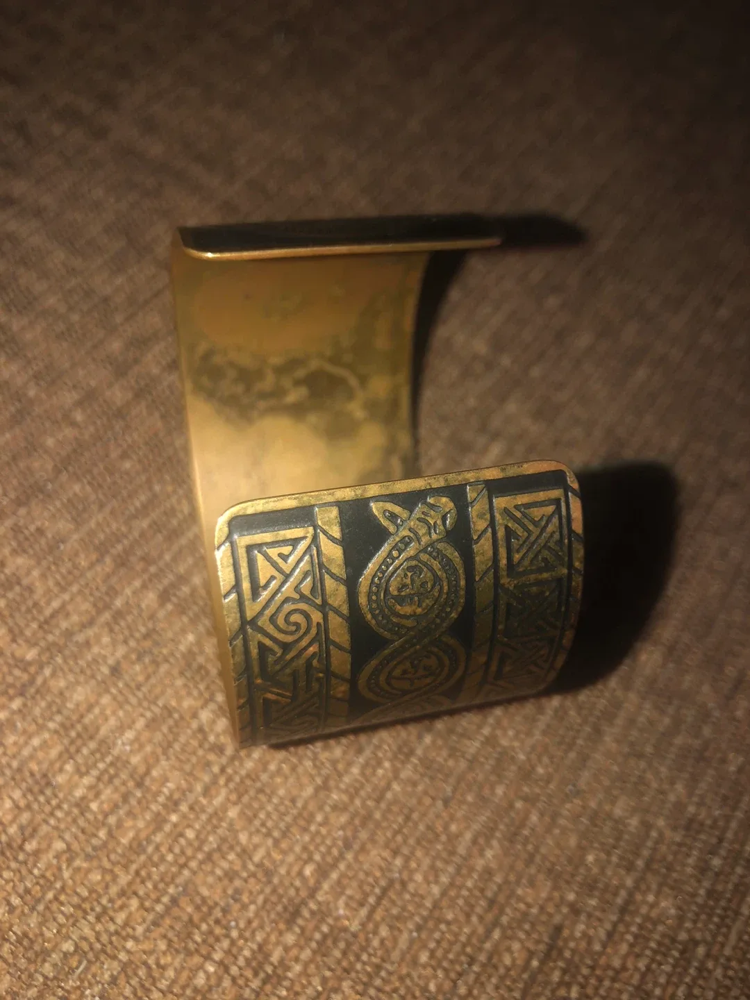 Vintage copper cuff bracelet image indicator(4)