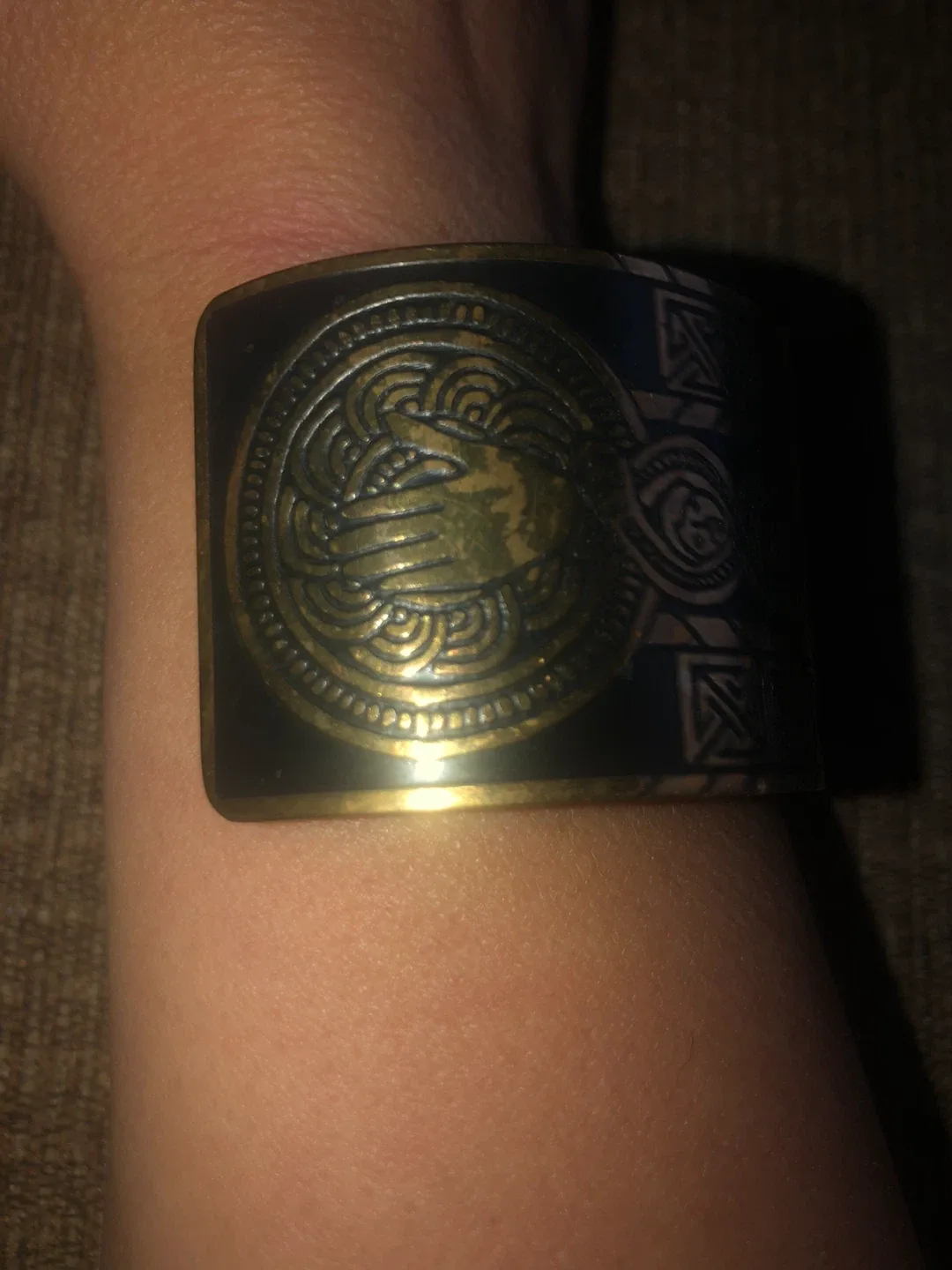 Vintage copper cuff bracelet image indicator(5)