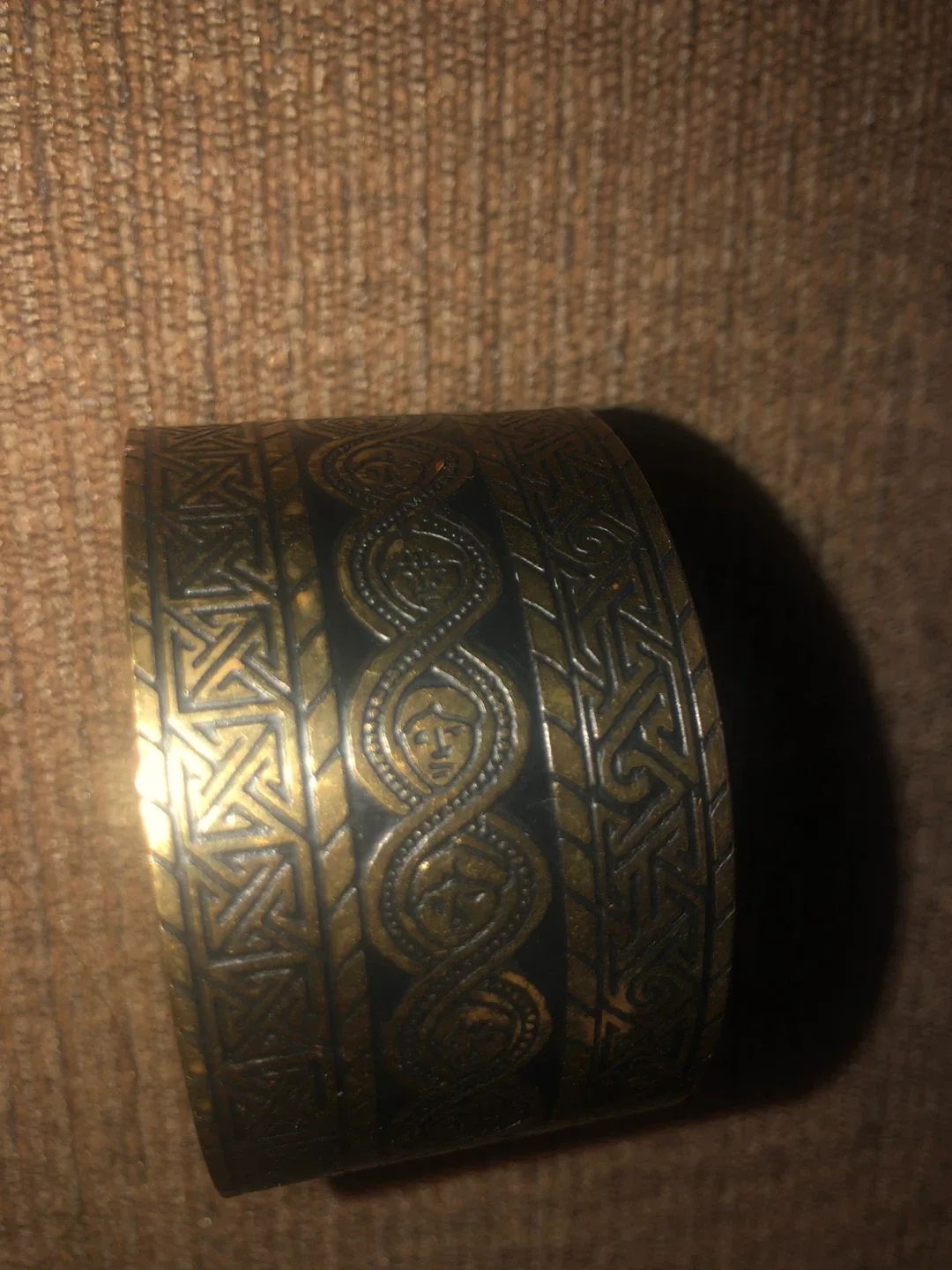 Vintage copper cuff bracelet image indicator(7)