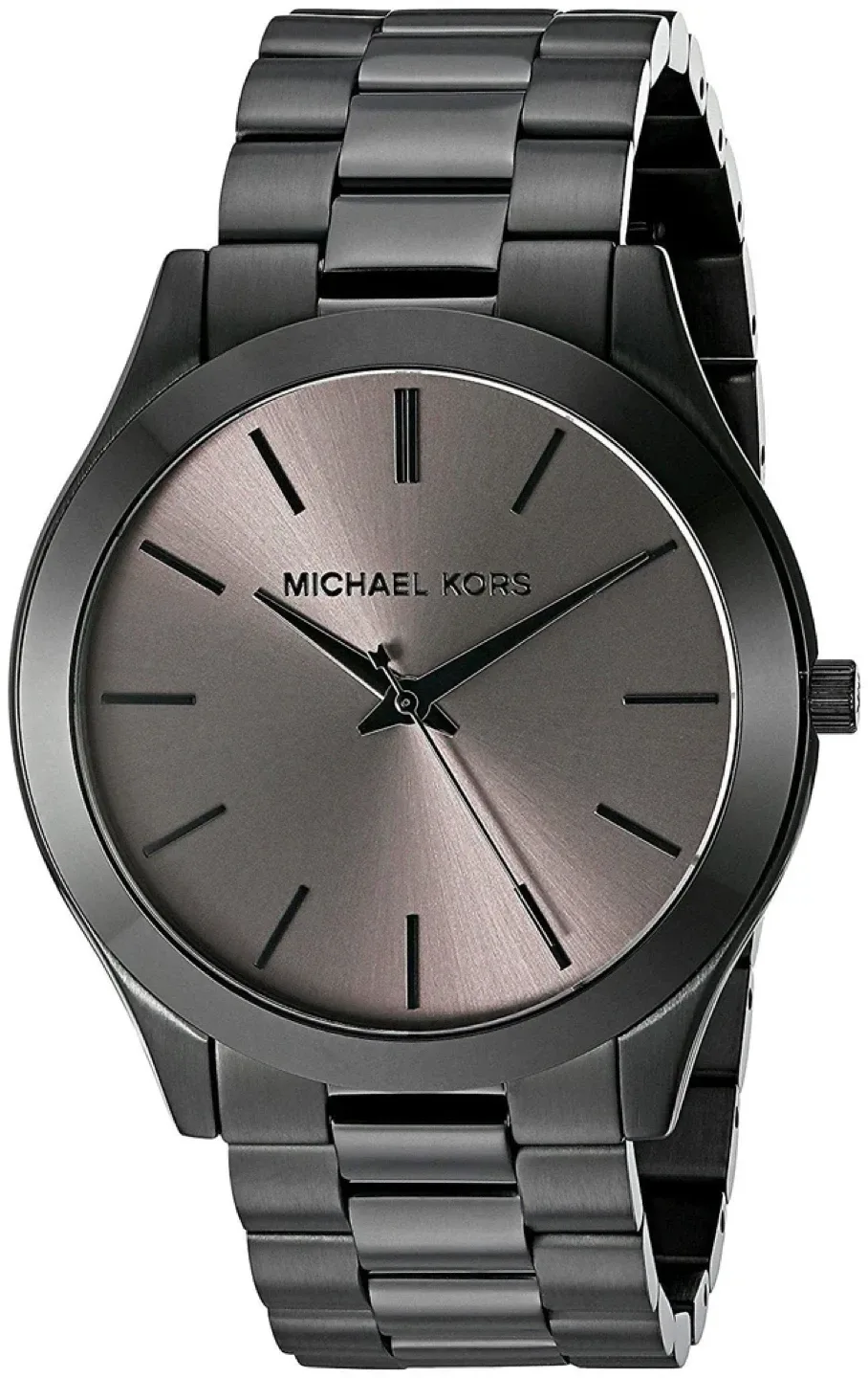 Michael Kors Oversized Slim Runway Black-Tone Watch