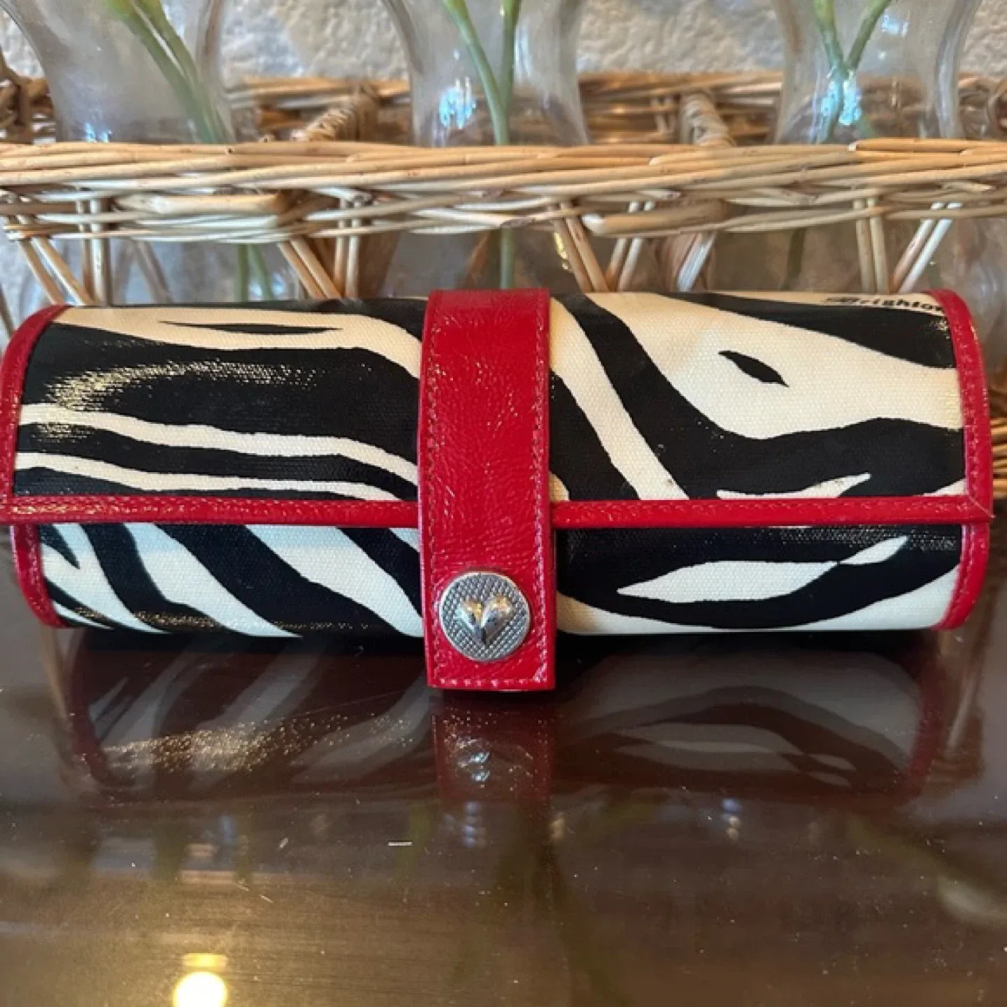 Brighton Jewelry Roll - Zebra Stripe