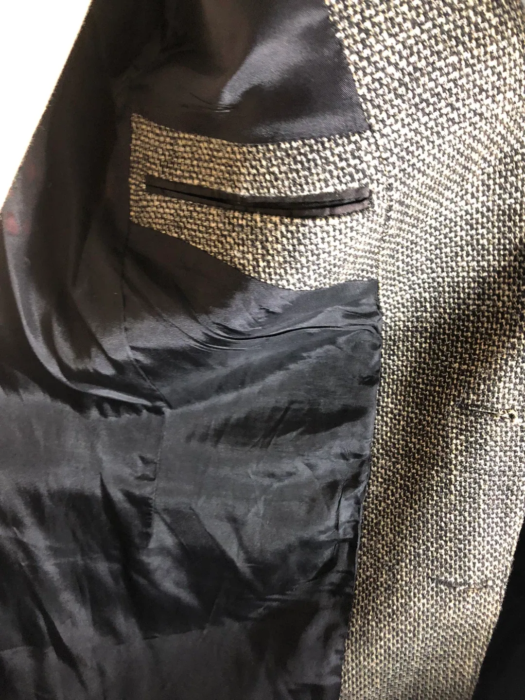 Men’s Brown Tweed Blazer. Size 42L. Pagano West. Like New. image indicator(6)