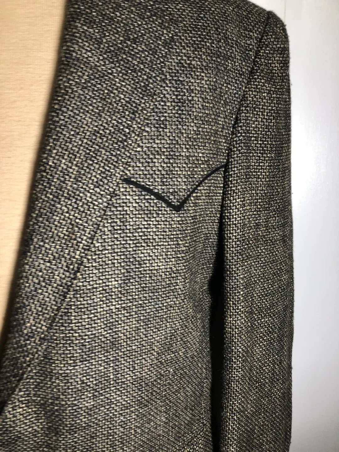 Men’s Brown Tweed Blazer. Size 42L. Pagano West. Like New. image indicator(3)