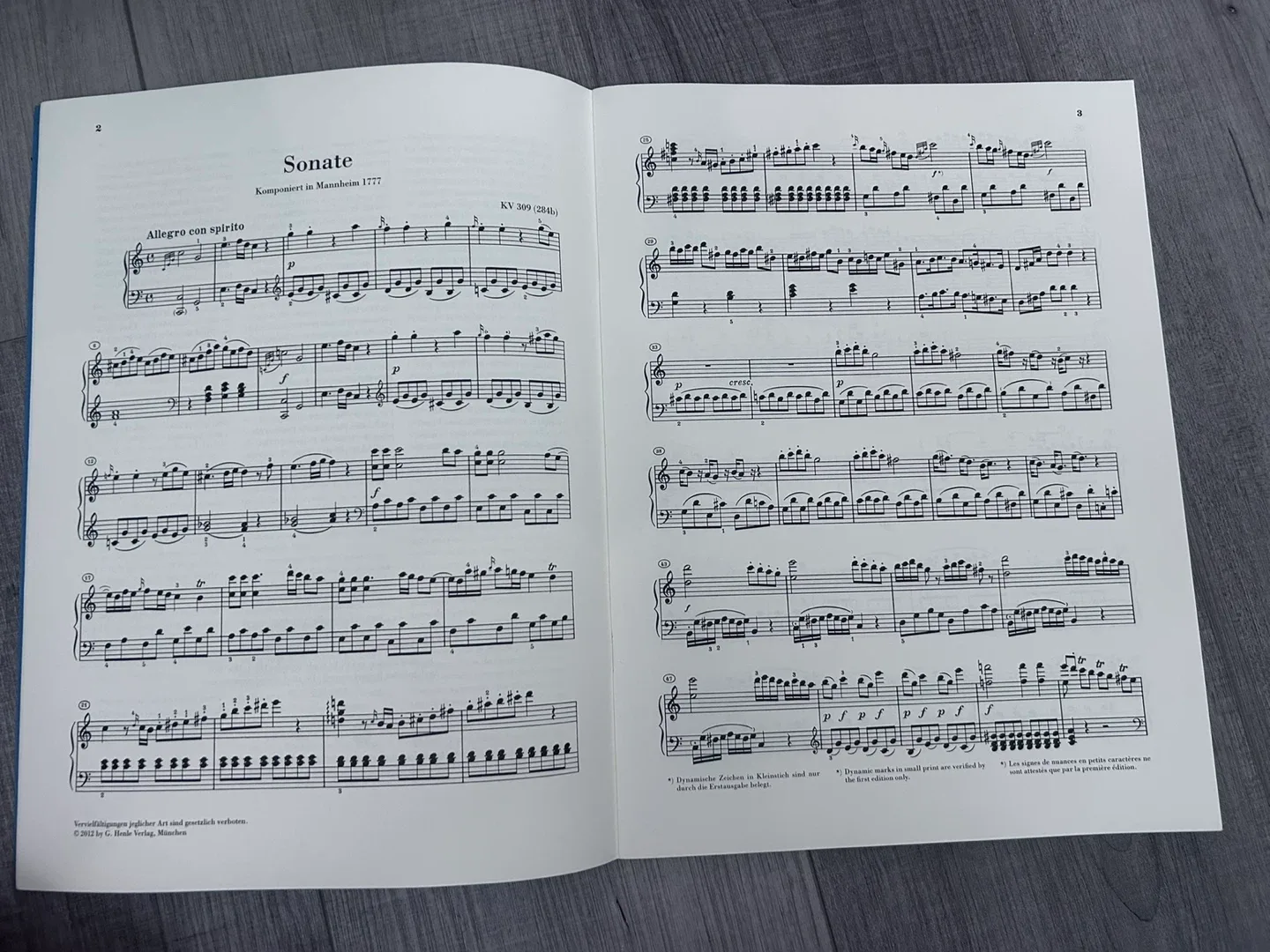 Mozart Klavier Sonate C-dur KV 309 image indicator(2)