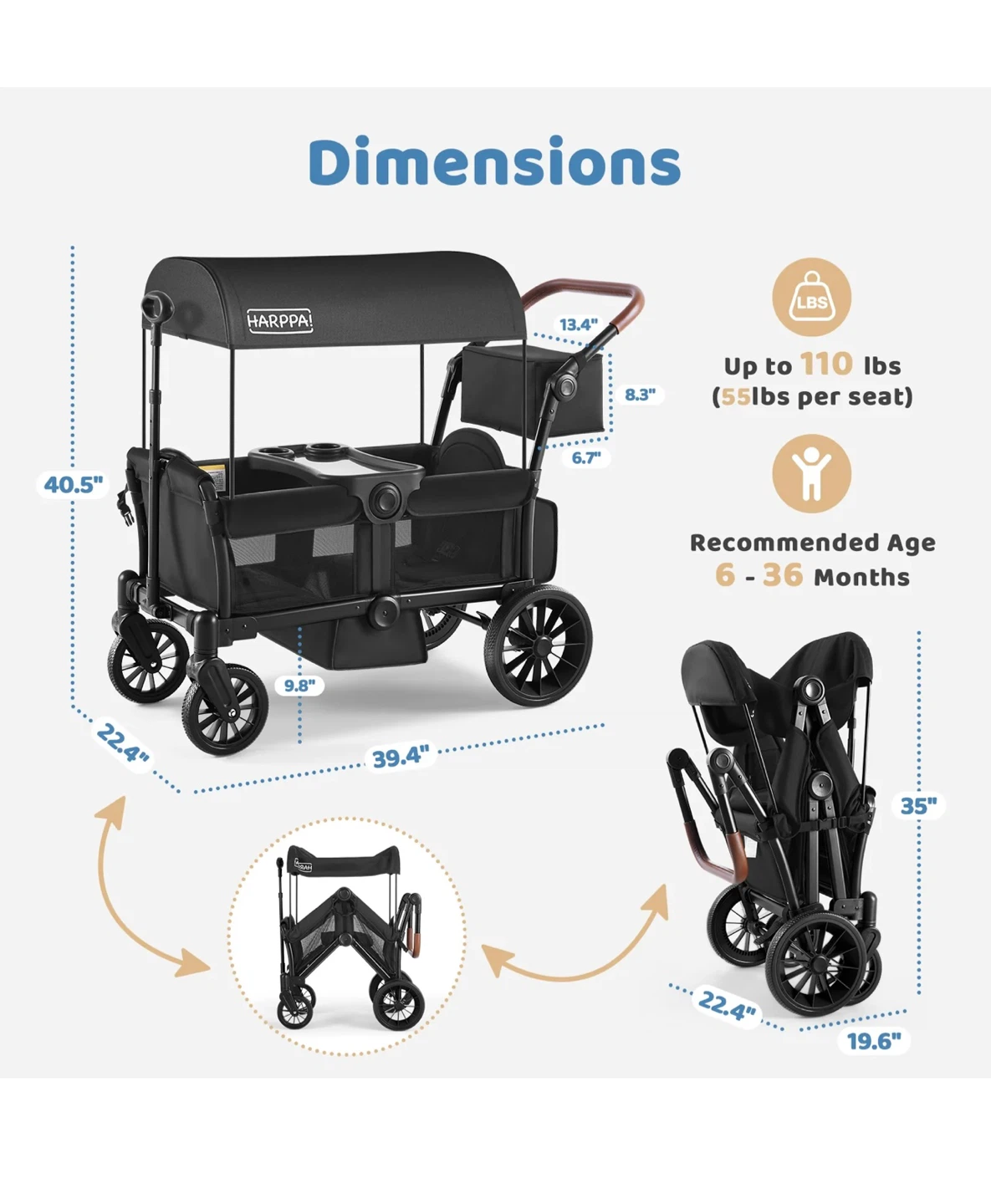 Double Stroller Wagon - photo 3
