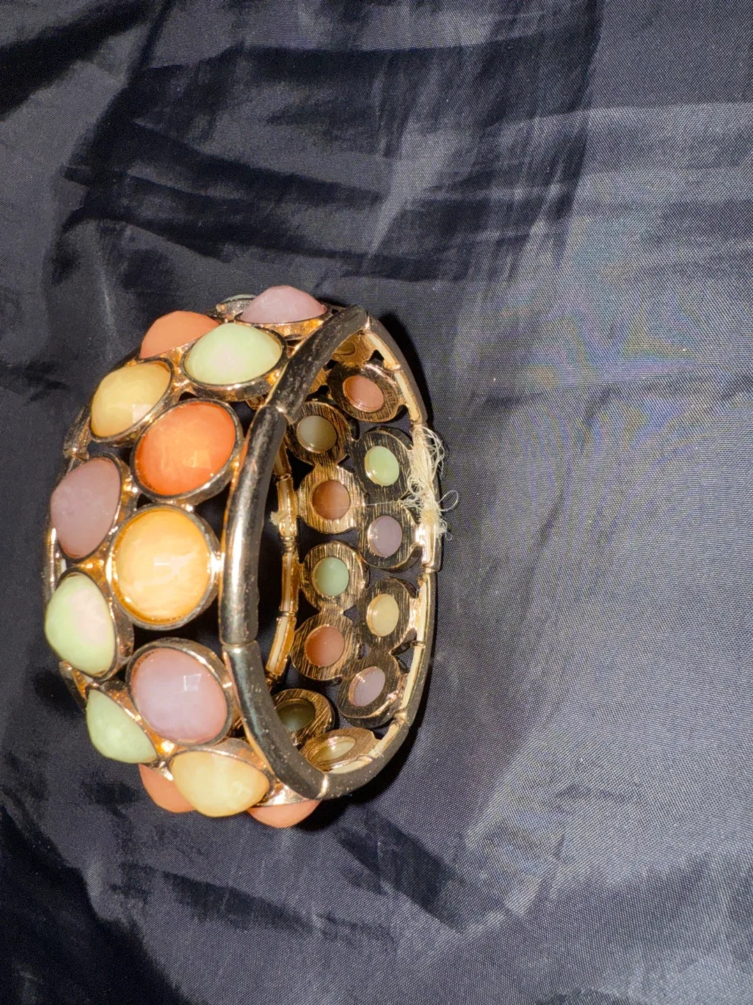 Multi-Colour Stone Bangle Bracelet