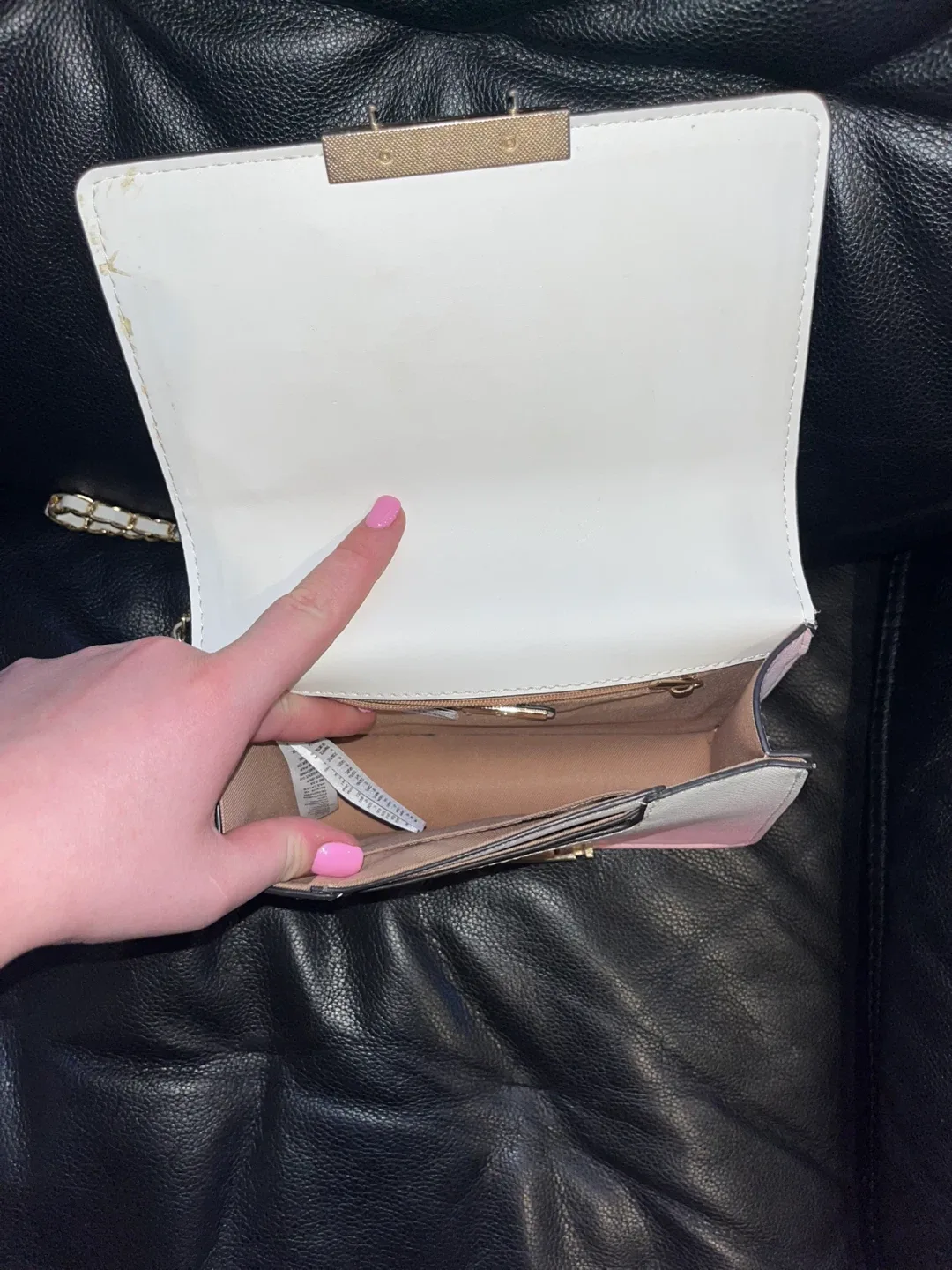 Aldo Pink & White Butterfly Crossbody Bag image indicator(2)