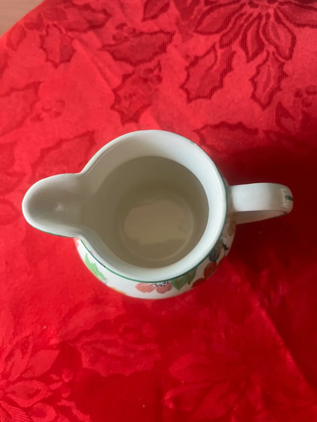 Vintage H&K Floral Creamer Pitcher - 4" Tall image indicator(2)