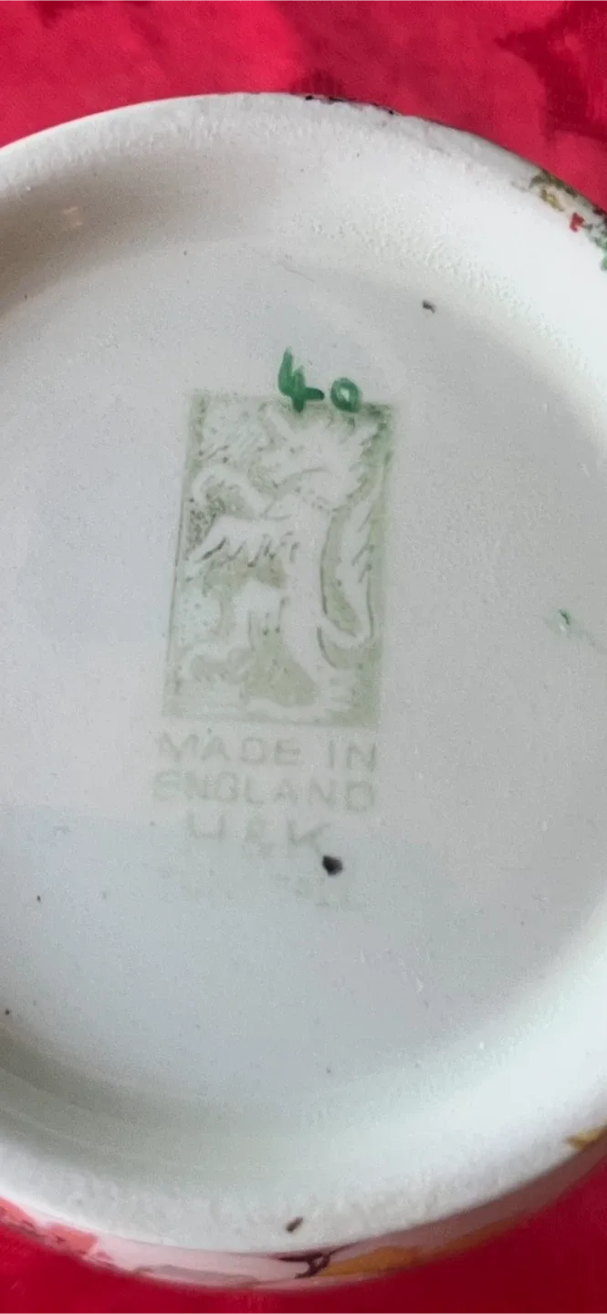 Vintage H&K Floral Creamer Pitcher - 4" Tall image indicator(6)