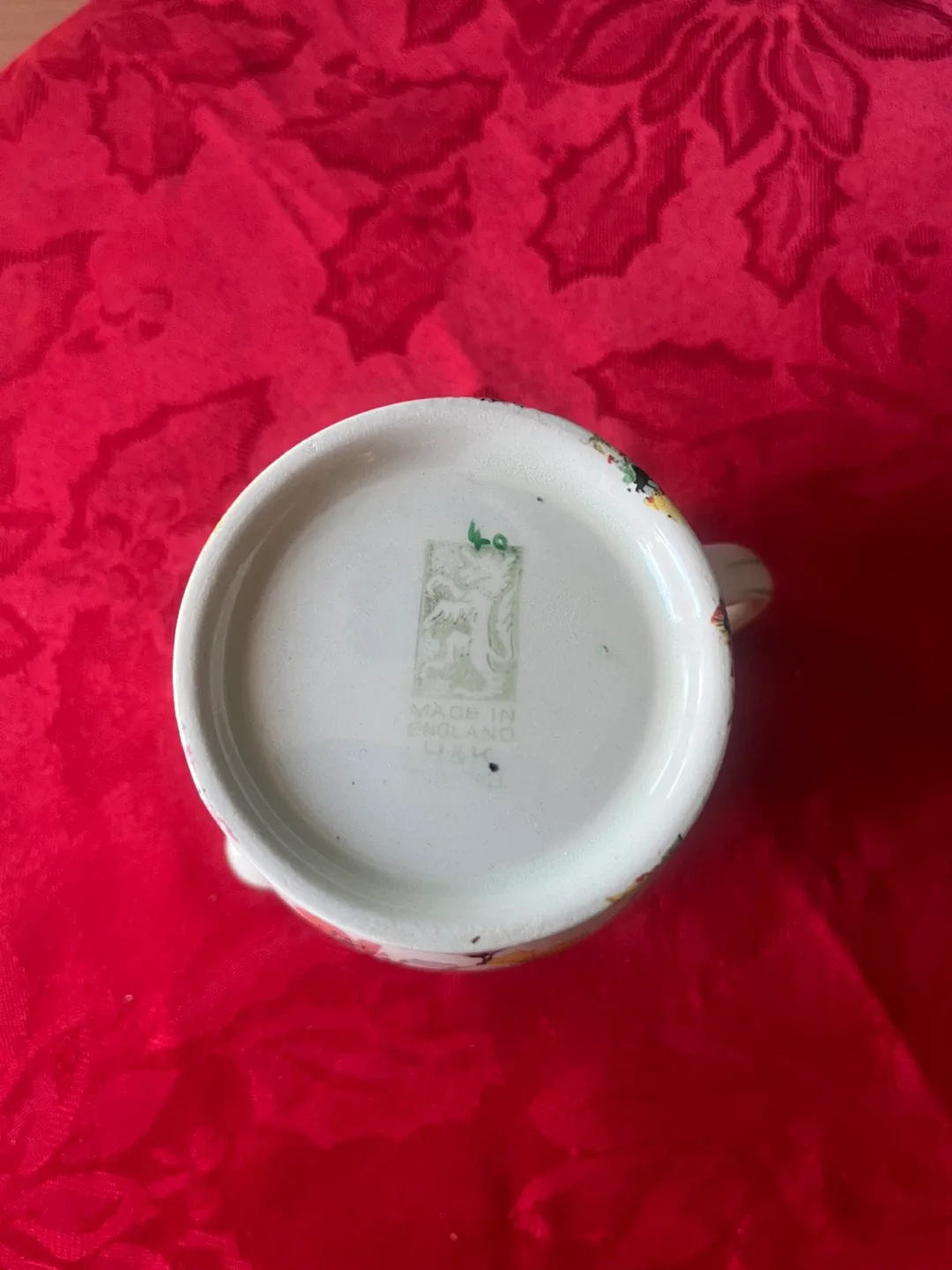 Vintage H&K Floral Creamer Pitcher - 4" Tall image indicator(7)