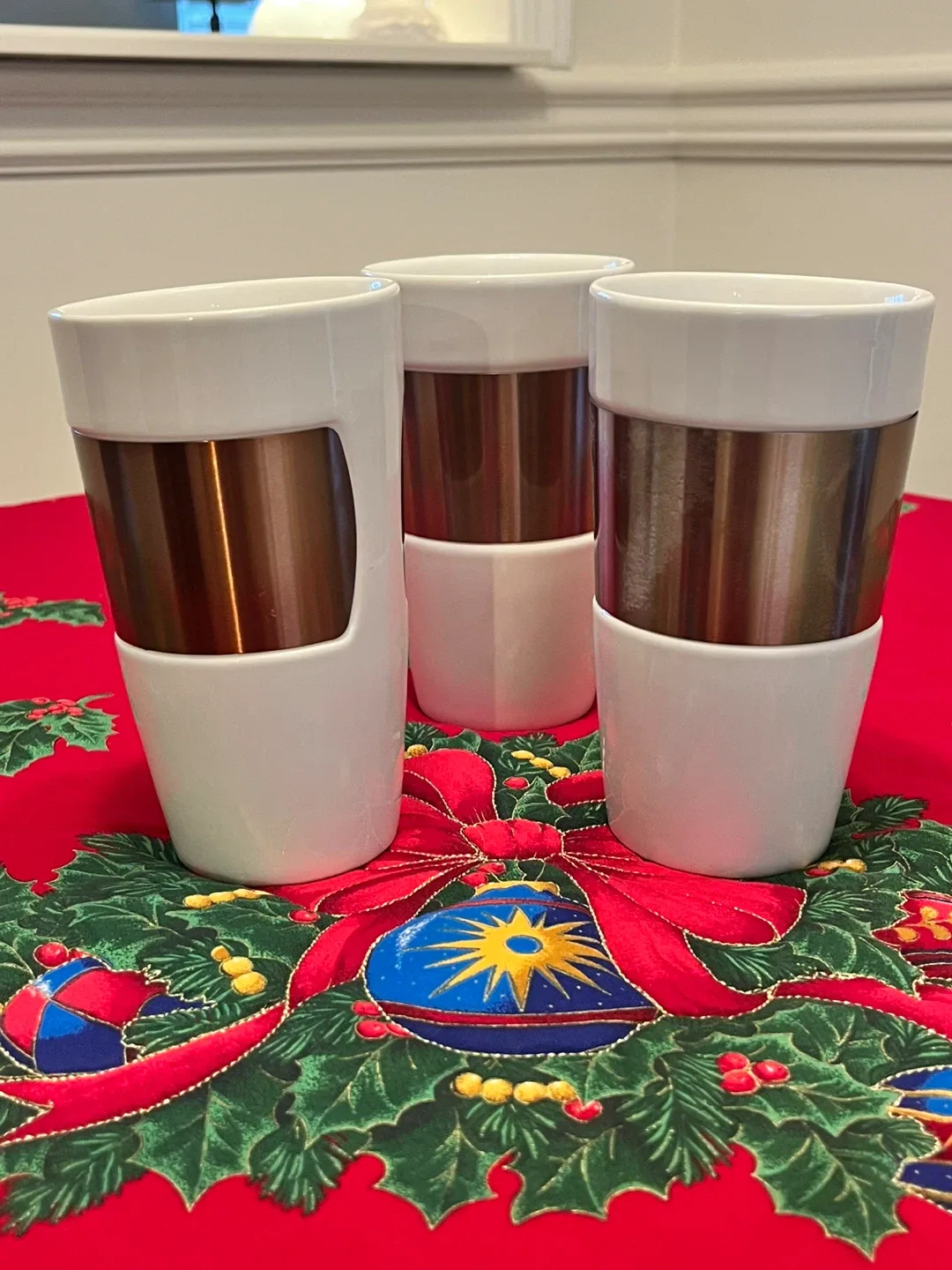 Starbucks White & Copper Tumblers (Set of 3) image indicator(2)