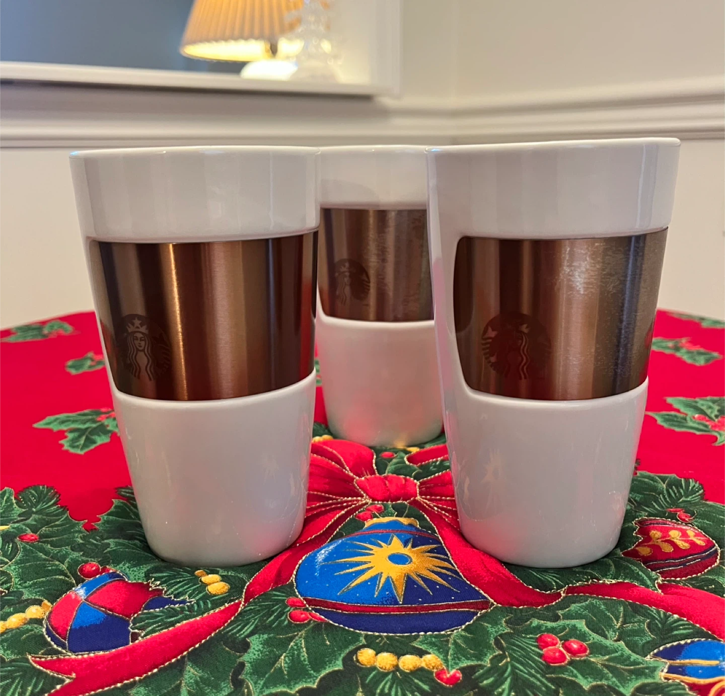 Starbucks White & Copper Tumblers (Set of 3) - photo 3