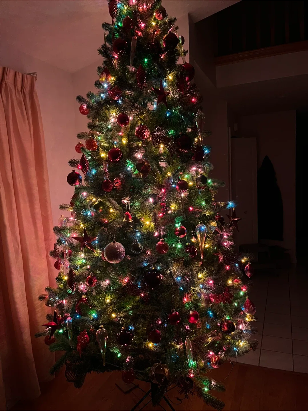 Christmas Tree 9 Feet with Multicoloured Lights image indicator(6)