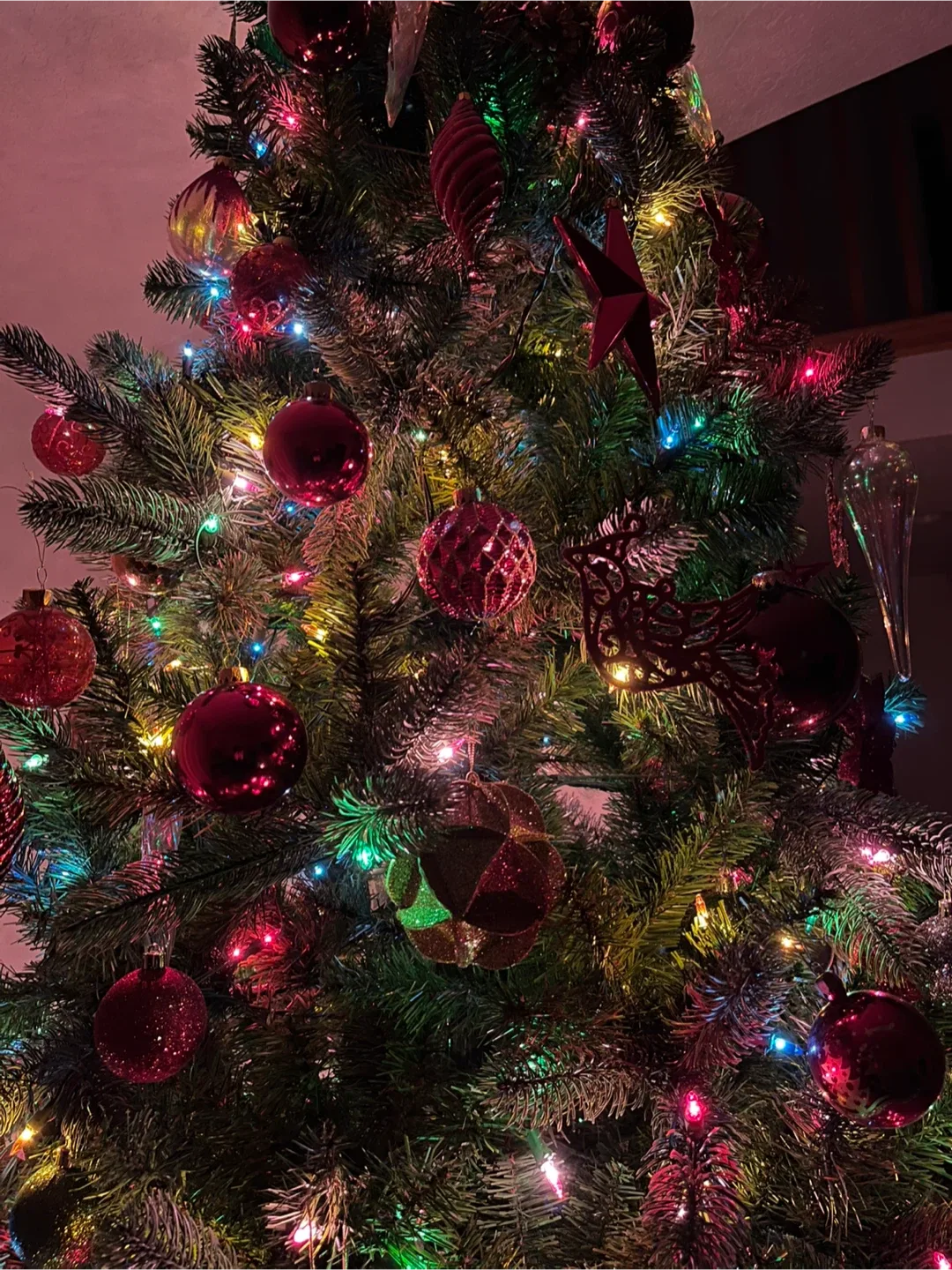 Christmas Tree 9 Feet with Multicoloured Lights image indicator(4)