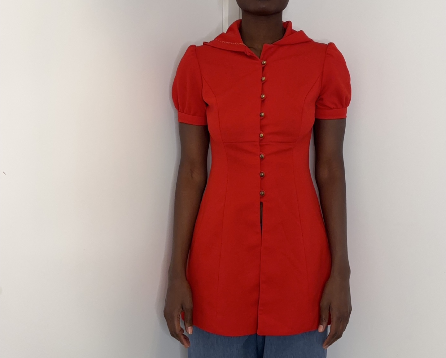 Rare Vintage 70s Ronda Roy Montreal Red Hooded