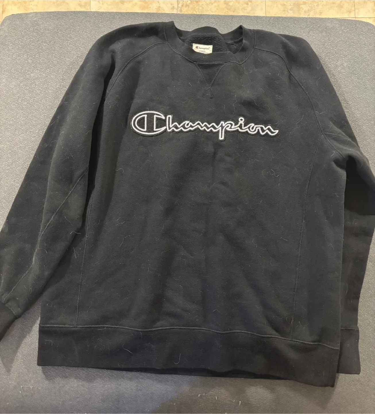 Champion Black Crewneck Sweatshirt
