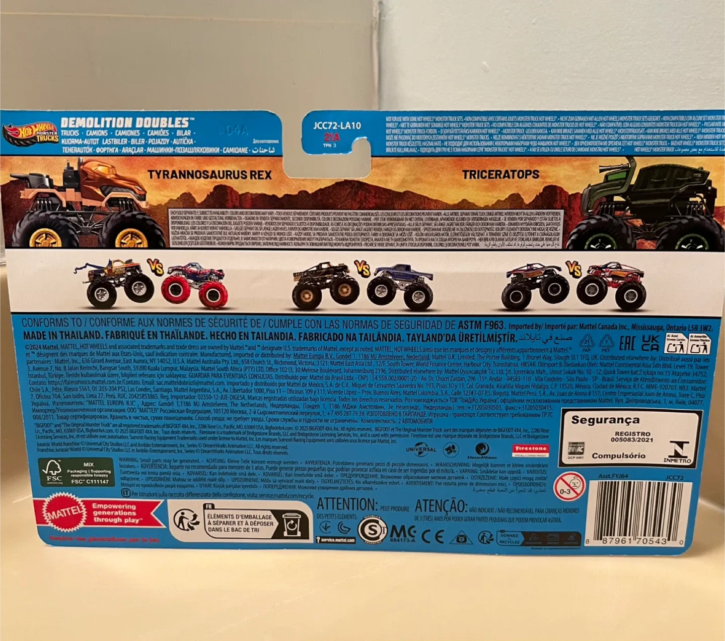 Hot Wheels Monster Trucks Jurassic World 2-Pack image indicator(3)