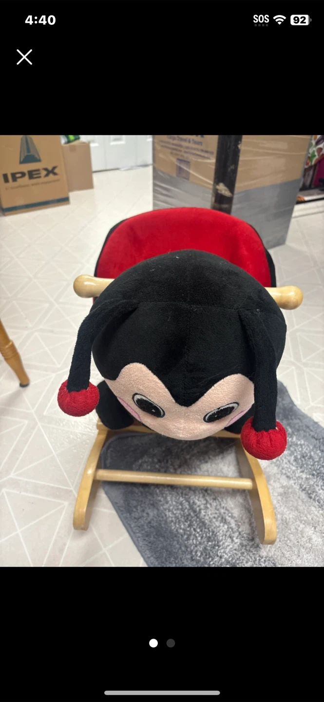 Ladybug Rocking Animal Ride-On Toy - photo 2