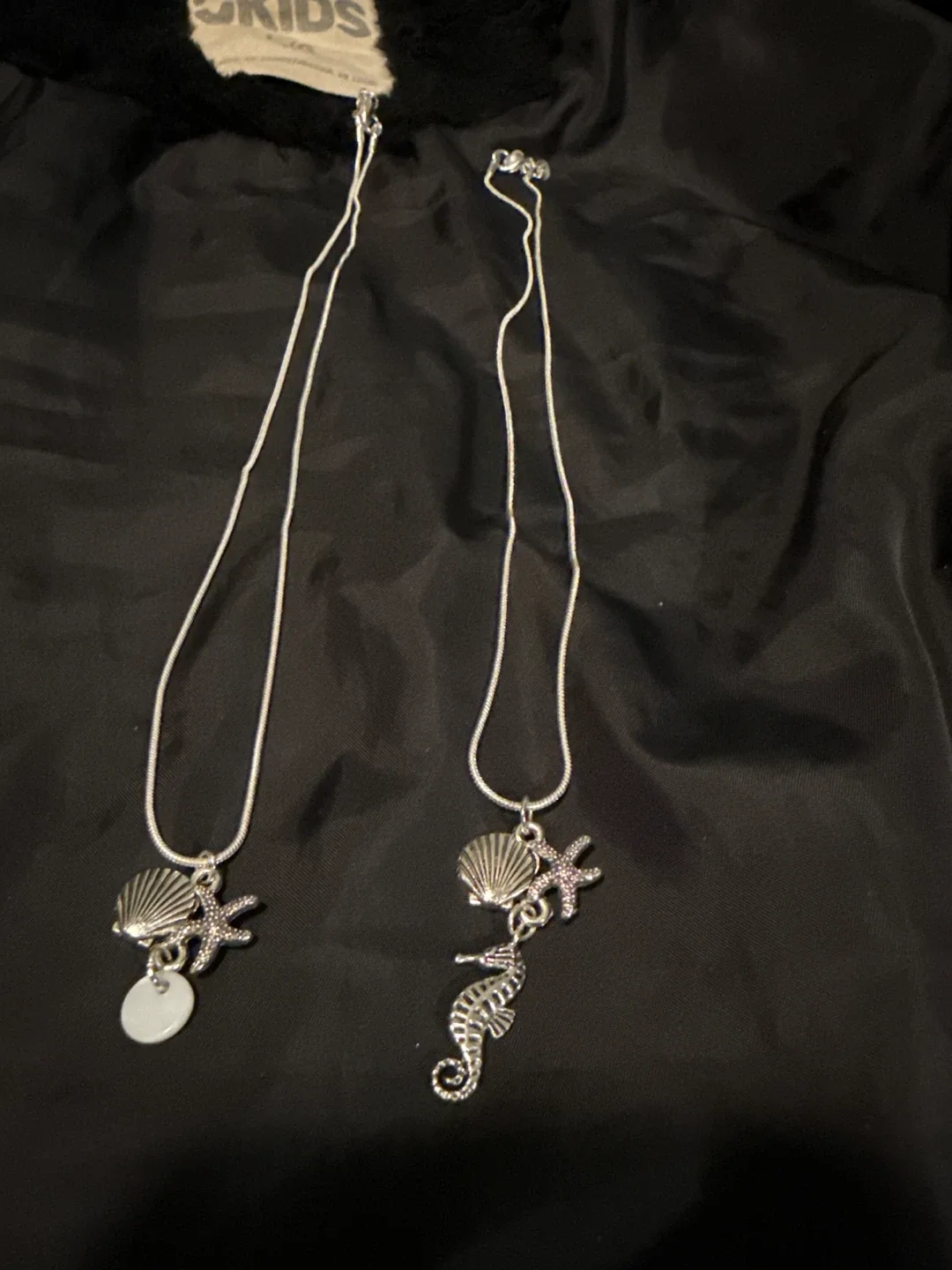 Shell & Seahorse Silver Necklaces