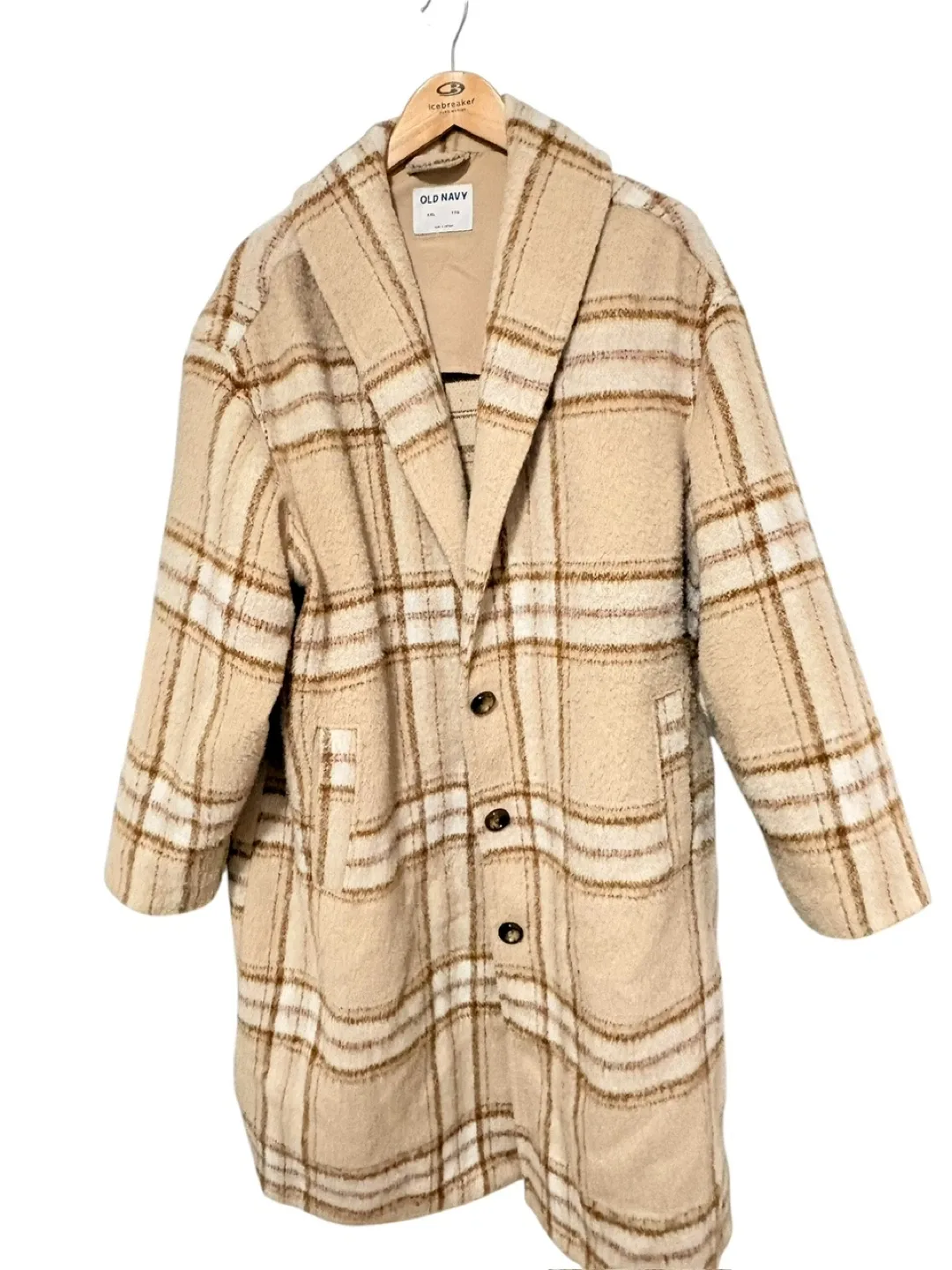 Old Navy Plaid Coat - XXL