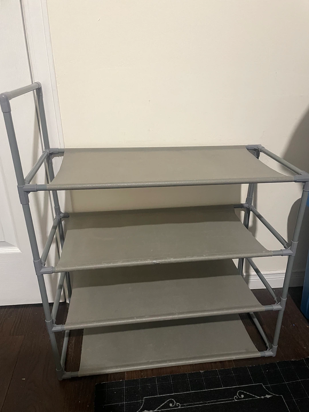 4-Tier Shoe Rack - Grey