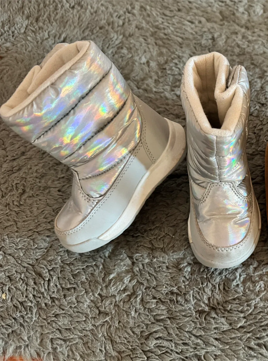 Children’s Place Silver Baby Winter Boots - Size 5