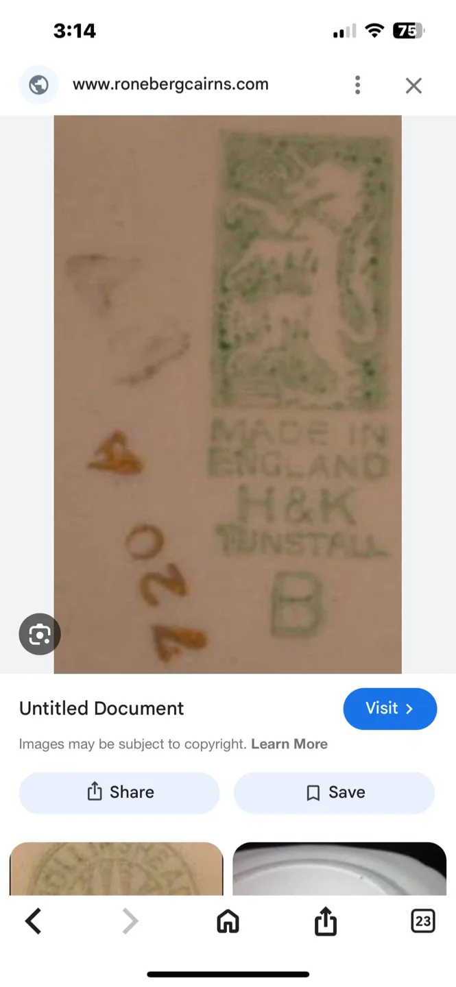 Vintage H&K Floral Creamer Pitcher - 4" Tall image indicator(8)