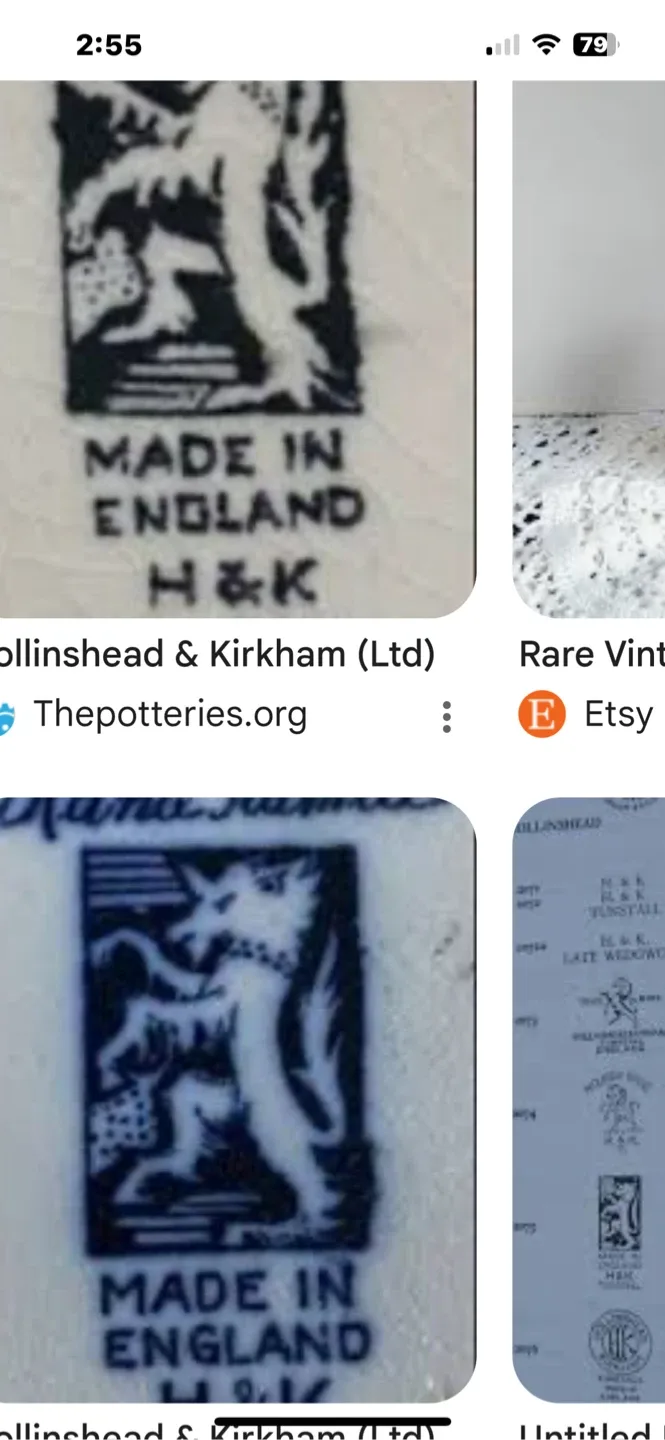 Vintage H&K Floral Creamer Pitcher - 4" Tall image indicator(10)